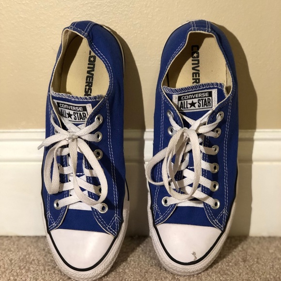 Royal Blue Low Top Converse - Picture 5 of 5